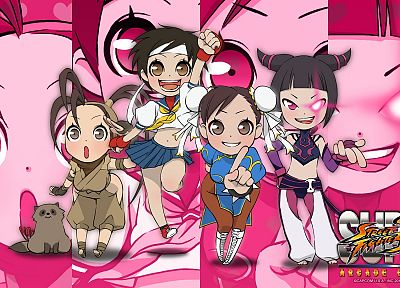 Street Fighter, Ibuki, Juri, Chun-Li, Sakura Kasugano - random desktop wallpaper