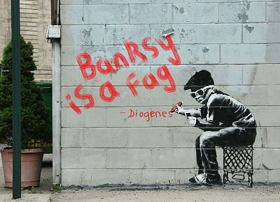 quotes, graffiti, Banksy - random desktop wallpaper