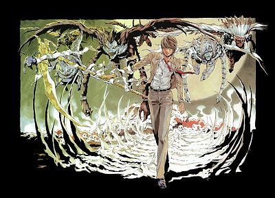 Death Note, Ryuk, Yagami Light - duplicate desktop wallpaper