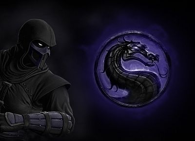 video games, Mortal Kombat, Noob Saibot, Mortal Kombat logo - related desktop wallpaper