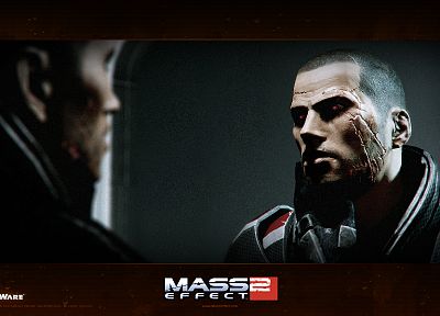 BioWare, Mass Effect 2, Commander Shepard - duplicate desktop wallpaper