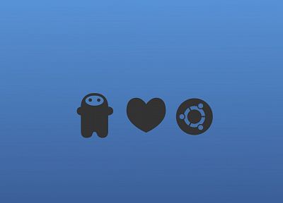Ubuntu, technology, operating systems, logos - random desktop wallpaper