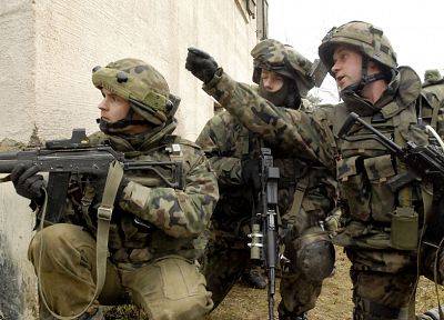 rifles, soldiers, military, Polish - duplicate desktop wallpaper