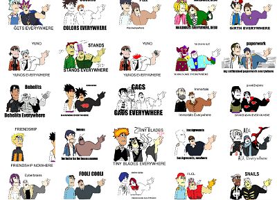Bleach, FLCL Fooly Cooly, Angel Beats!, meme, Naruto: Shippuden, Kiss X Sis, anime - random desktop wallpaper
