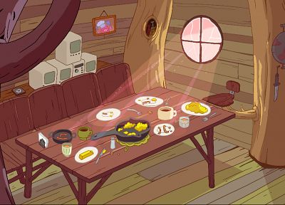 Adventure Time, breakfast, Princess Bubblegum - duplicate desktop wallpaper