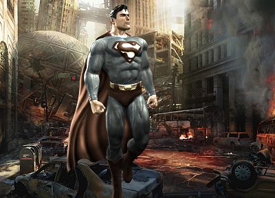 video games, Superman - random desktop wallpaper