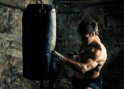 boxing, boxer, punching bag - duplicate desktop wallpaper
