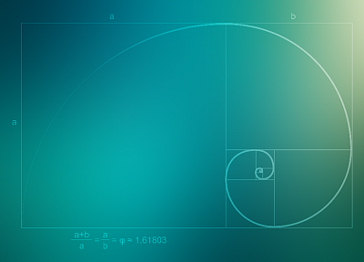 spiral, golden ratio, mathematics - related desktop wallpaper