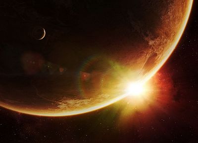 outer space, stars, planets, artwork - related desktop wallpaper