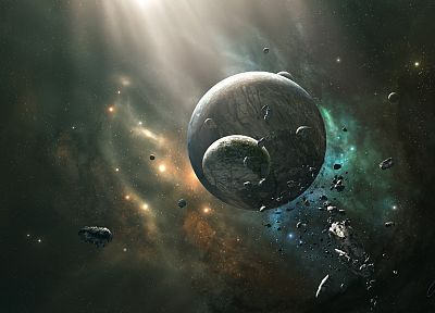 outer space, planets, JoeJesus, Josef Barton - related desktop wallpaper