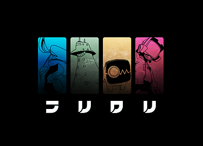 FLCL Fooly Cooly, Canti, simple background - related desktop wallpaper