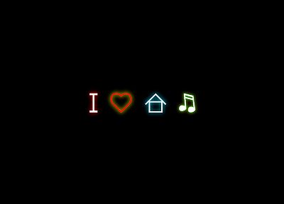 love, music, house music - desktop wallpaper