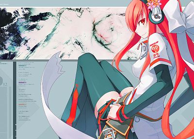headphones, anime, Beatmania, Umegiri Iroha, Shingo (Missing Link) - random desktop wallpaper