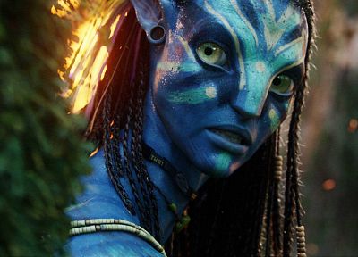 movies, Avatar, Neytiri, Zoe Saldana - desktop wallpaper