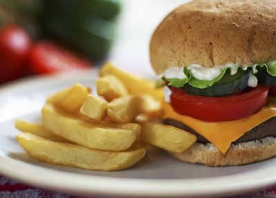food, french fries, hamburgers - desktop wallpaper