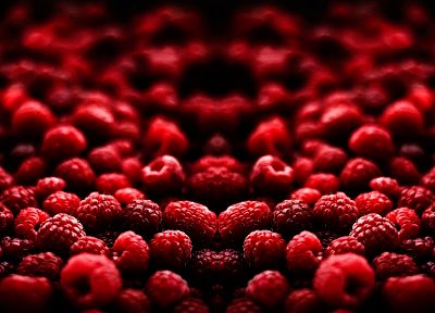 fruits, raspberries - duplicate desktop wallpaper