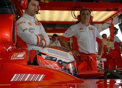 Ferrari, Formula One, Kimi Raikonnen, Felipe Massa, Scuderia Ferrari - desktop wallpaper
