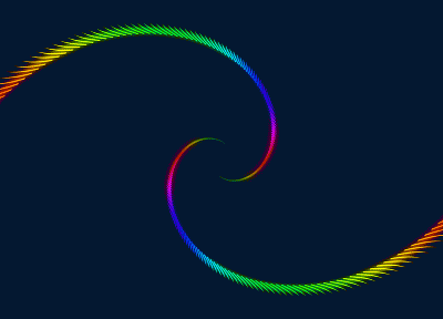 spiral, rainbows - random desktop wallpaper