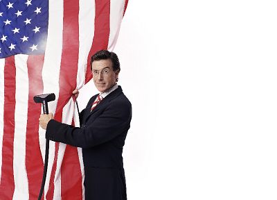 Stephen Colbert, American Flag - related desktop wallpaper