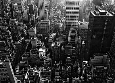 landscapes, cityscapes, buildings, grayscale, cities - related desktop wallpaper