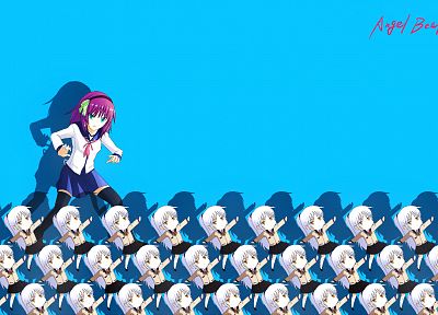 Angel Beats!, Working!! (Anime), Tachibana Kanade, Nakamura Yuri, crossovers - desktop wallpaper
