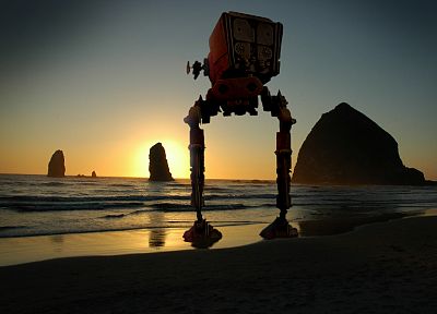 Star Wars, beaches - desktop wallpaper
