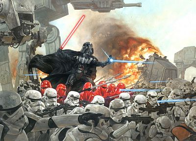 Star Wars, stormtroopers, Darth Vader - random desktop wallpaper