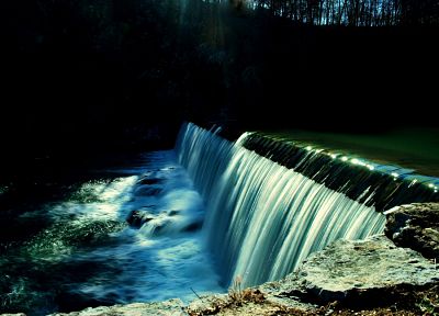 nature, forests, waterfalls, rivers - duplicate desktop wallpaper
