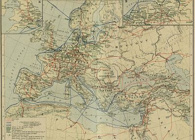 Europe, maps, medieval, cartography - random desktop wallpaper