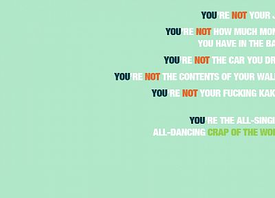 quotes, Fight Club - related desktop wallpaper