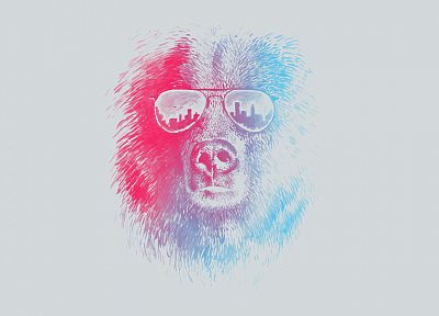 sunglasses, bears - duplicate desktop wallpaper