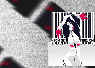 Ayanami Rei, Neon Genesis Evangelion, barcode - related desktop wallpaper