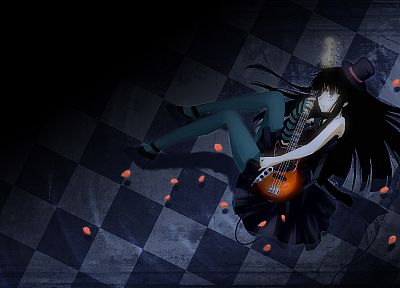 K-ON!, guitars, Akiyama Mio, anime girls - desktop wallpaper