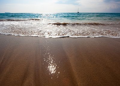 water, sand, ships, vehicles, beaches - desktop wallpaper