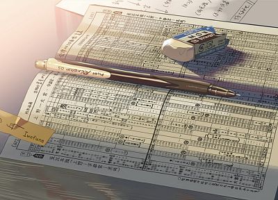Makoto Shinkai, books, sunlight, 5 Centimeters Per Second - random desktop wallpaper