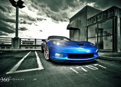 cars, Chevrolet Corvette Z06, blue cars - desktop wallpaper