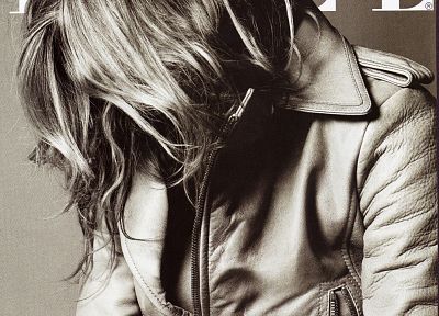 Jennifer Aniston, monochrome, Elle magazine - random desktop wallpaper