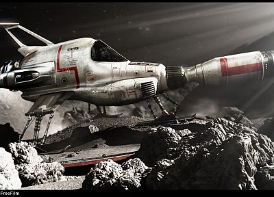 spaceships, interceptor, vehicles - random desktop wallpaper