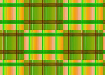 green, yellow, patterns, lines, littleTeufel, cross hatch - random desktop wallpaper