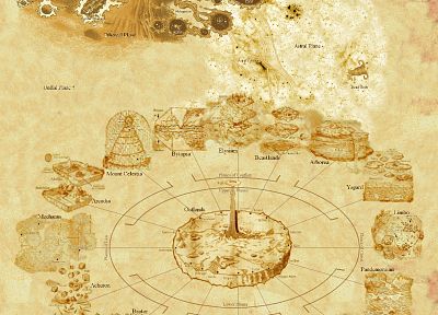 Dungeons and Dragons, Planescape, Great Wheel - duplicate desktop wallpaper
