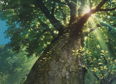trees, sunlight, Karigurashi no Arrietty, The Secret World of Arrietty - random desktop wallpaper