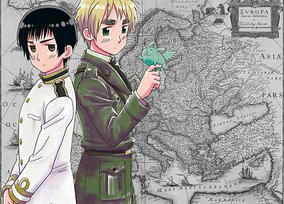 Japan, England, maps, anime, Axis Powers Hetalia - desktop wallpaper