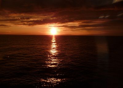 sunrise, nature, sea, sunrise ocean - duplicate desktop wallpaper