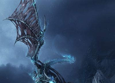 ice, dragons, fly, sindragosa - related desktop wallpaper