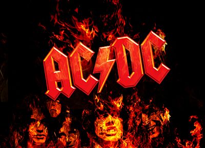 flames, AC/DC, music bands - related desktop wallpaper