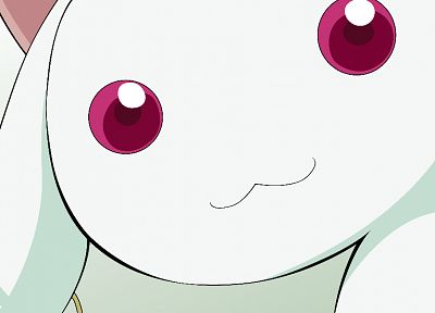 animals, vectors, red eyes, Mahou Shoujo Madoka Magica, anime, Kyubey - related desktop wallpaper
