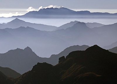 mountains, landscapes, nature, mist, Ecuador - desktop wallpaper
