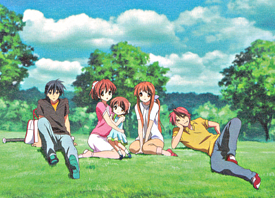 Clannad, Clannad After Story, Furukawa Nagisa, Okazaki Ushio, Okazaki Tomoya, Furukawa Sanae, Furukawa Akio - random desktop wallpaper