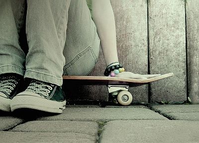 jeans, skateboards - random desktop wallpaper