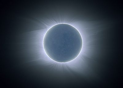outer space, planets, solar eclipse - random desktop wallpaper